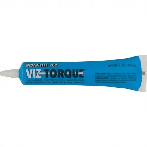 Visual Vibratory Indicator Marker: Blue, Tamperproof, Squeeze Tube Point