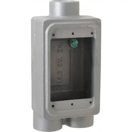 Electrical Device Box: Iron, Rectangle, 1 Gang