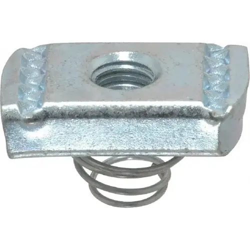 Strut Channel Short Spring Nut: Use with Thomas & Betts - Channel Type B Only, 3/8" Bolt