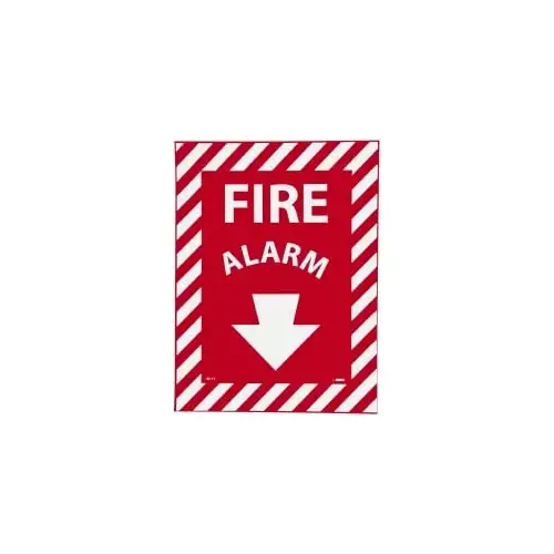 Fire Alarm, Pressure Sensitive Vinyl Fire Sign