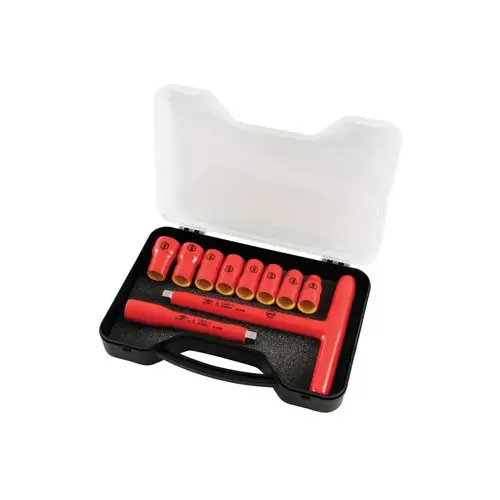 Insulated Standard Socket Set: 10 Pc