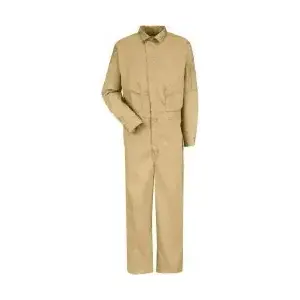 Bulwark CLD4KH RG 40 Coveralls: Size 40 Regular, Cotton & Nylon