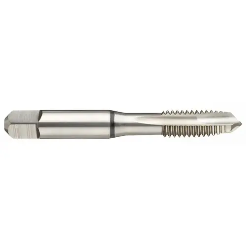 Spiral Point Tap: #6-32 UNC, 3 Flutes, Plug Chamfer, 2B Class of Fit, High-Speed Steel-E, Bright/Uncoated