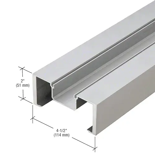 Clear Anodized Heavy-Wall Vertical Mullion - 24'-2" Clear Anodized Heavy-Wall Vertical Mullion - 24'-2"
