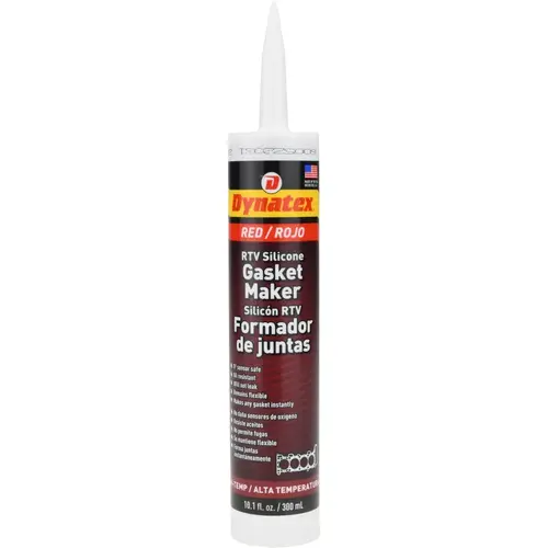 Elastic Sealant: 11 oz Cartridge, Red, RTV Silicone Elastic Sealant: 11 oz Cartridge, Red, RTV Silicone