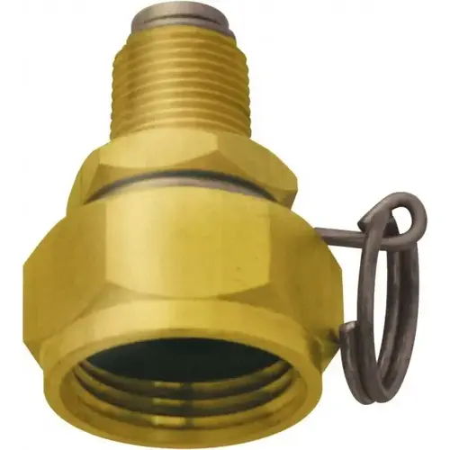 1 Piece, 3/8 NPT & 3/4 GHT MNPT x FGHT, Brass Reusable Hose Male Swivel Fitting 1 Piece, 3/8 NPT & 3/4 GHT MNPT x FGHT, Brass Reusable Hose Male Swivel Fitting