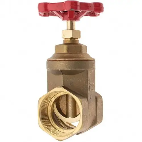 Gate Valve: Gate, 2" Pipe, FNPT x FNPT, Bronze