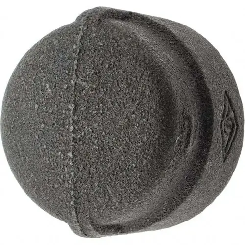 Black End Cap: 1", Malleable Iron - pack of 5 Black End Cap: 1", Malleable Iron - pack of 5