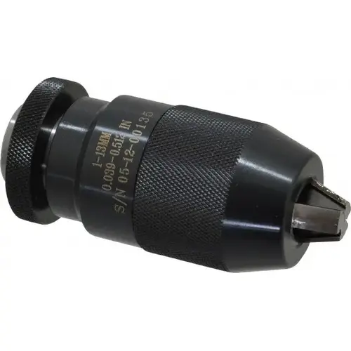 Drill Chuck: 0.039 to 0.512" Capacity, Tapered Mount, JT33 Drill Chuck: 0.039 to 0.512" Capacity, Tapered Mount, JT33