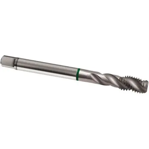 Spiral Flute Tap: M16 x 2.00, Metric, 4 Flute, Bottoming, 6H Class of Fit, Cobalt, Bright/Uncoated Spiral Flute Tap: M16 x 2.00, Metric, 4 Flute, Bottoming, 6H Class of Fit, Cobalt, Bright/Uncoated