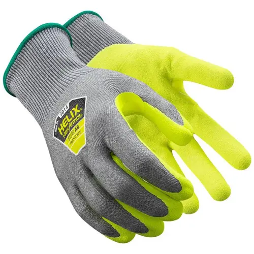 Cut & Puncture Resistant Gloves; Style: Knit ; Coating Material: Nitrile ; Coating Coverage: Palm & Fingertips ; Glove Type: Cut, Puncture & Abrasion-Resistant ; ANSI/ISEA Cut Resistance Level: A6 ; Primary Material: HPPE Blend Cut & Puncture Resistant Gloves; Style: Knit ; Coating Material: Nitrile ; Coating Coverage: Palm & Fingertips ; Glove Type: Cut, Puncture & Abrasion-Resistant ; ANSI/ISEA Cut Resistance Level: A6 ; Primary Material: HPPE Blend