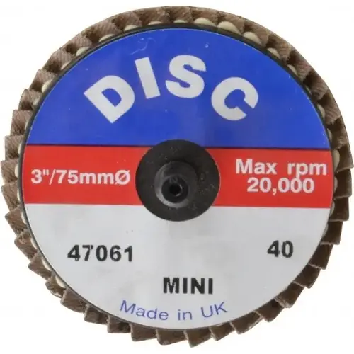 Flap Disc: 40 Grit, Zirconia Alumina, Type 27