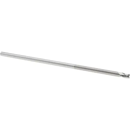 Square End Mill: 1/8" Dia, 0.187" LOC, 3 Flutes, Solid Carbide Bright/Uncoated Square End Mill: 1/8" Dia, 0.187" LOC, 3 Flutes, Solid Carbide Bright/Uncoated
