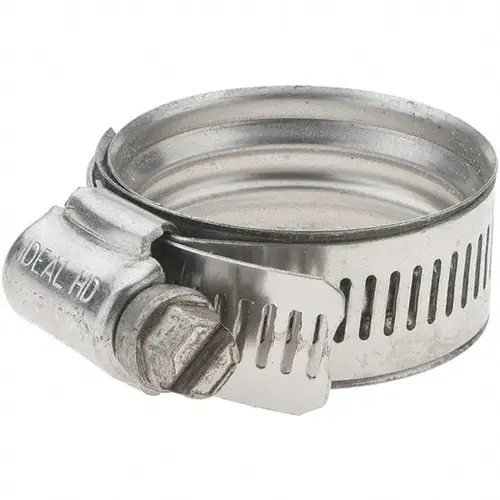 Worm Gear Clamp: SAE 20, Stainless Steel Band - pack of 5