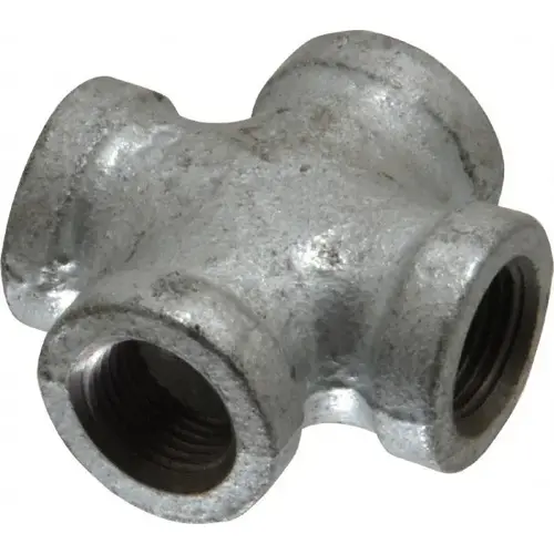 Malleable Iron Pipe Cross: 3/8" Fitting Malleable Iron Pipe Cross: 3/8" Fitting