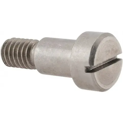 Precision Shoulder Screw: 3/8" Shoulder Dia, 1/2" Shoulder Length, 5/16-18, 303 Stainless Steel, Slotted Precision Shoulder Screw: 3/8" Shoulder Dia, 1/2" Shoulder Length, 5/16-18, 303 Stainless Steel, Slotted
