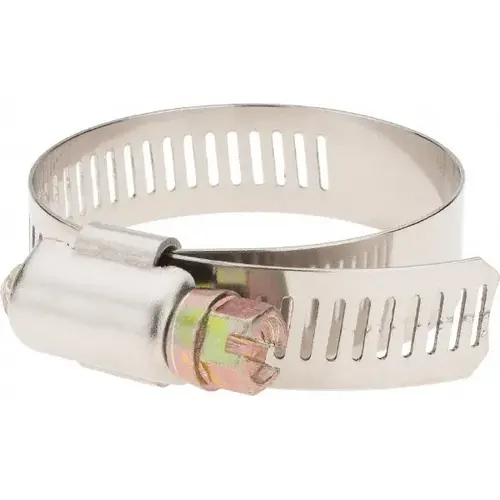 Worm Gear Clamp: SAE 24, 1-1/16 to 2" Dia, Stainless Steel Band Worm Gear Clamp: SAE 24, 1-1/16 to 2" Dia, Stainless Steel Band