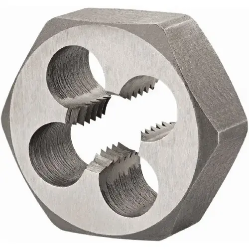 Hex Rethreading Die: M10x1.5, Right Hand, High-Speed Steel Hex Rethreading Die: M10x1.5, Right Hand, High-Speed Steel