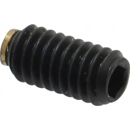 Set Screw: M4 x 0.70 x 8 mm, Soft Tip Point, Steel, Grade 5.8