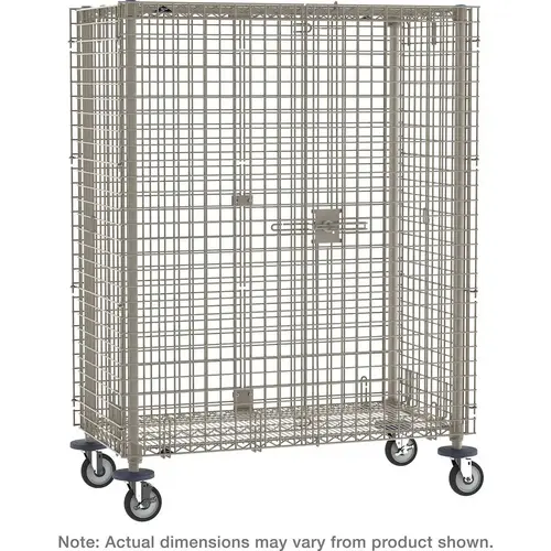 Steel Security Unit: 900 lb Capacity, 2 Shelf