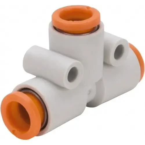 Push-to-Connect Tube Fitting: Union Tee, 5/32" OD Push-to-Connect Tube Fitting: Union Tee, 5/32" OD