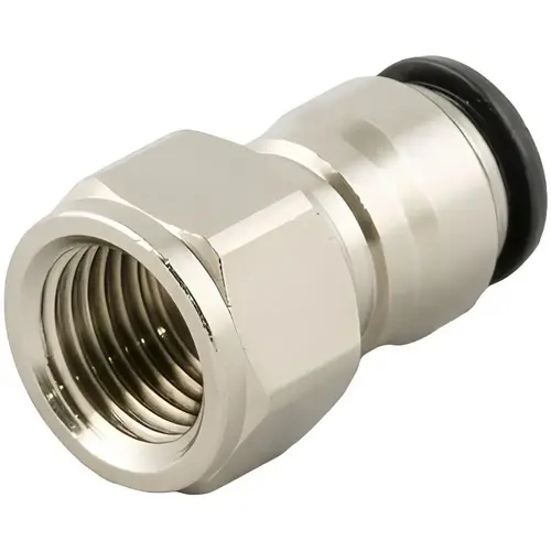 Push-To-Connect Tube to Female & Tube to Female BSPP Tube Fitting: Female, Straight, 1/8" Thread - pack of 2