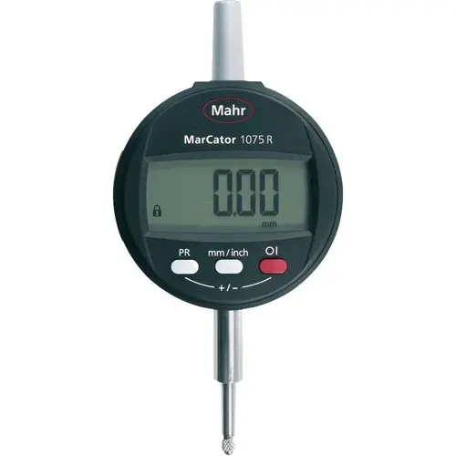 Electronic Drop Indicator: 0.00 mm Min, 1/2" Max, Flat Back Electronic Drop Indicator: 0.00 mm Min, 1/2" Max, Flat Back