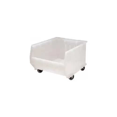 Plastic Hopper Stacking Bin: Clear