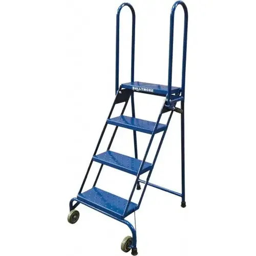 4-Step Steel Folding Step Ladder: 65" High 4-Step Steel Folding Step Ladder: 65" High