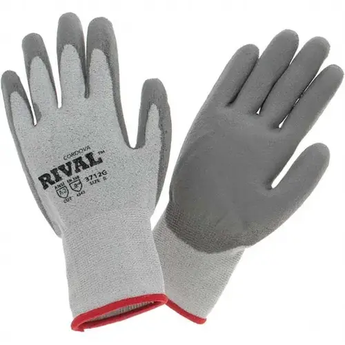 Cut-Resistant Gloves: Size Small, ANSI Cut A2, ANSI Puncture 2, Polyurethane, Series 3712G - pack of 12