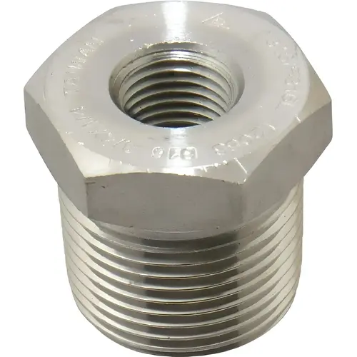 Pipe Bushing: 3/4 x 1/4" Fitting, 316 & 316L Stainless Steel Pipe Bushing: 3/4 x 1/4" Fitting, 316 & 316L Stainless Steel