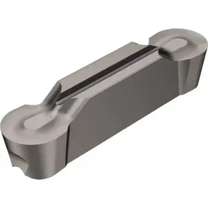 Sandvik Coromant 5736326 Grooving Insert: N123x2J2AM, Solid Carbide Bright/Uncoated