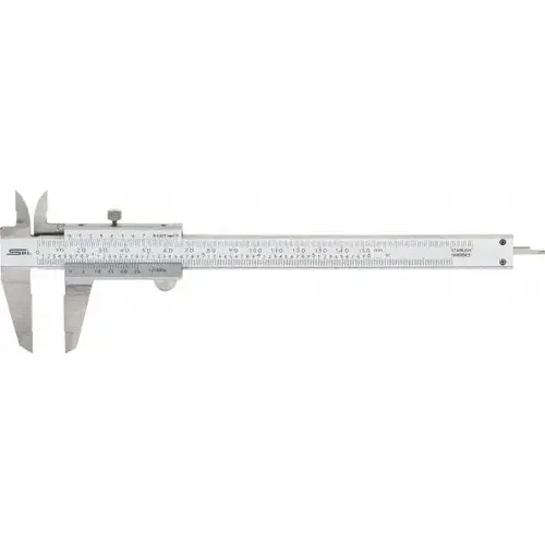 Vernier Caliper: 0 to 6", 0.001" Accuracy, 0.001" Graduation, Stainless Steel Vernier Caliper: 0 to 6", 0.001" Accuracy, 0.001" Graduation, Stainless Steel