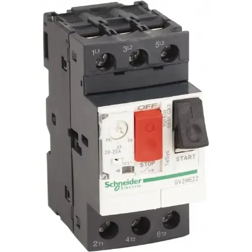 25 Amp, 690 VAC at 50/60 Hz, 3 Pole, Bolt On, Clip Motor Circuit Breaker 25 Amp, 690 VAC at 50/60 Hz, 3 Pole, Bolt On, Clip Motor Circuit Breaker