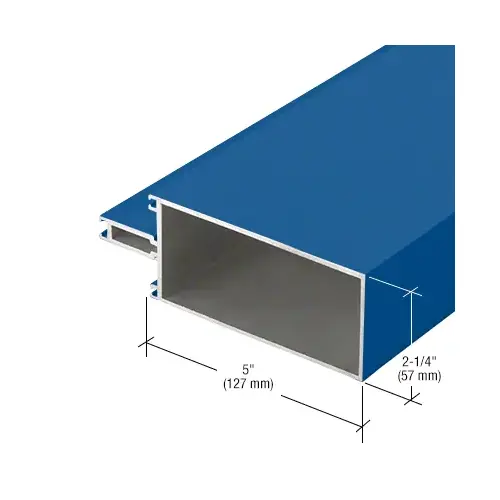 Custom KYNAR Paint 5" Captured Glazed Vertical Mullion - 24'-2" Custom KYNAR Paint 5" Captured Glazed Vertical Mullion - 24'-2"