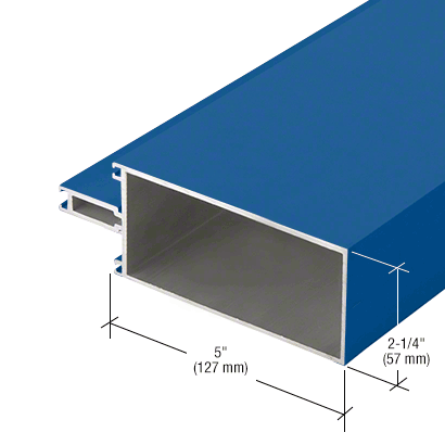 CRL-U.S. Aluminum TW54171 Custom KYNAR Paint 5" Captured Glazed Vertical Mullion - 24'-2" Stock Length