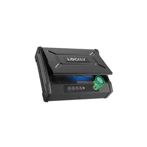 Smart Safe Wi-Fi, Digital Keypad, Finger Print, Key Override C Keyway, Includes Wi-Fi Hub, 10" x 12-2/3" x 3-1/4", MB Matte Black