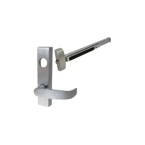 KIT - Fire Rated, 8800 Series Rim Exit Device, Nightlatch Lever Trim (Key Retracts Latchbolt Lever Rigid), Escutcheon with L Lever, Keyed Trim, Less Rim Cylinder, 36", Grade 1, RHR Right Hand Reverse, 630/US32D Stainless Steel KIT - Fire Rated, 8800 Series Rim Exit Device, Nightlatch Lever Trim (Key Retracts Latchbolt Lever Rigid), Escutcheon with L Lever, Keyed Trim, Less Rim Cylinder, 36", Grade 1, RHR Right Hand Reverse, 630/US32D Stainless Steel
