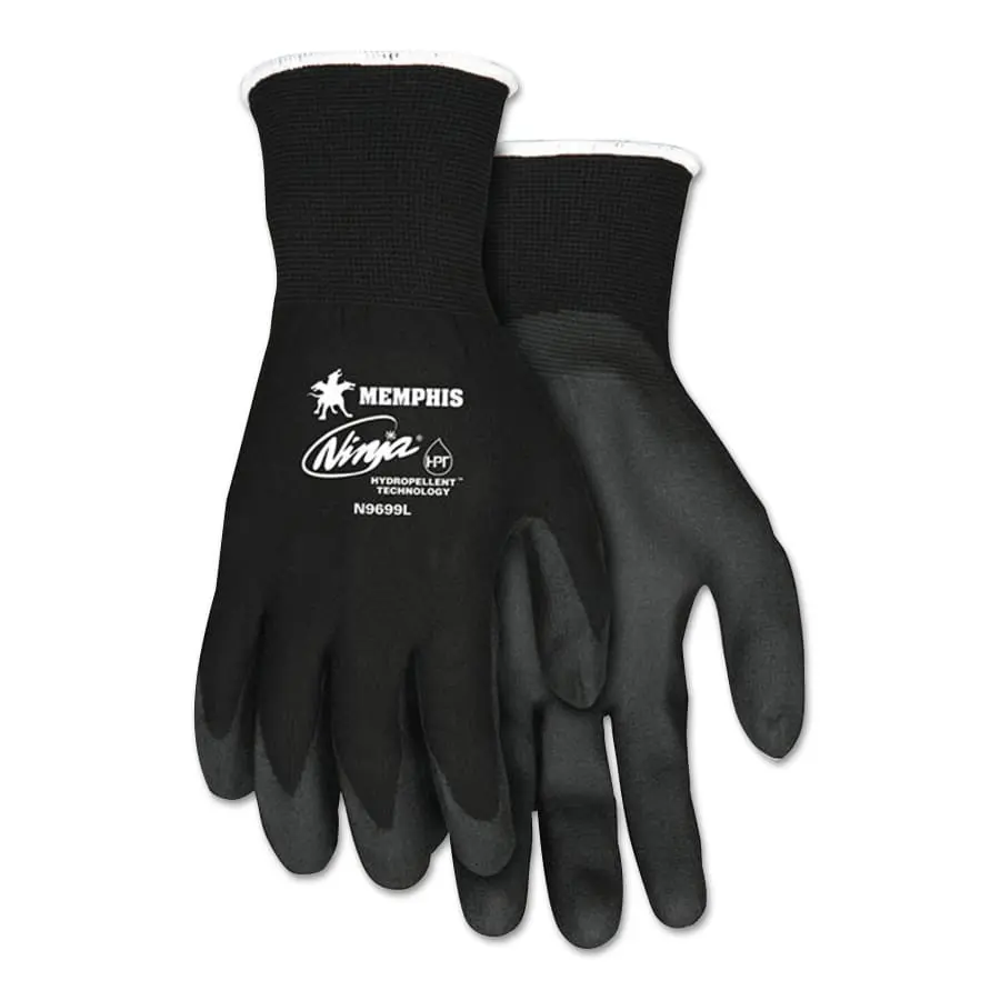 MCR Safety Ninja HPT Coated Gloves X-Large Black N9699XL