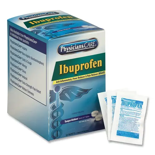 PhysiciansCare Ibuprofen Tablet 200 mg, 2 pk/50 per box PhysiciansCare Ibuprofen Tablet 200 mg, 2 pk/50 per box