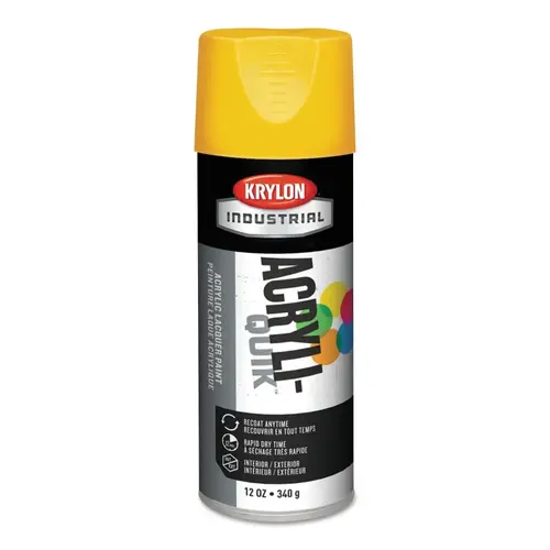 ACRYLI-QUIK Acrylic Lacquer Paint, 12 oz, Daisy Yellow, High Gloss ACRYLI-QUIK Acrylic Lacquer Paint, 12 oz, Daisy Yellow, High Gloss