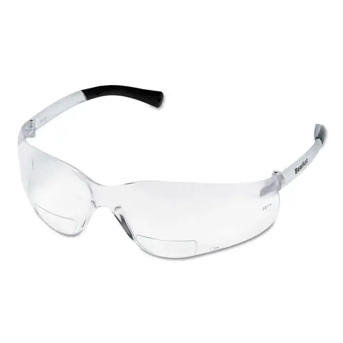 BearKat BK1 Series Bifocal Readers Safety Glasses, Clear Lens, 2.5 Dipter, Clear Frame BearKat BK1 Series Bifocal Readers Safety Glasses, Clear Lens, 2.5 Dipter, Clear Frame