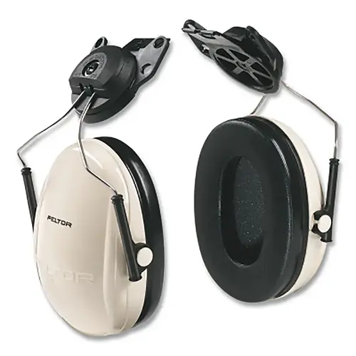 PELTOR Optime 95 Earmuff, 21 dB NRR, White/Black, Cap Attached PELTOR Optime 95 Earmuff, 21 dB NRR, White/Black, Cap Attached