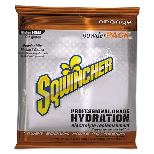 Powder Packs, Orange, 47.66 oz, Pack, Yields 5 gal Powder Packs, Orange, 47.66 oz, Pack, Yields 5 gal
