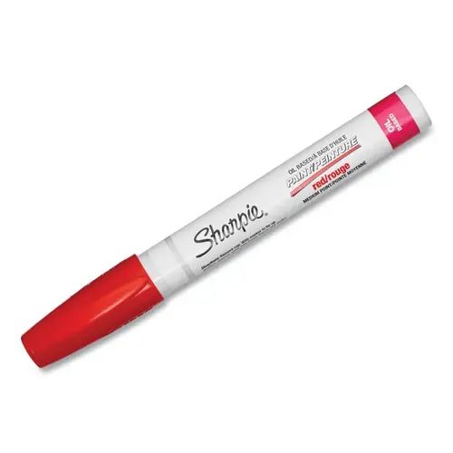 Oil Based Paint Marker, Red, Medium Bullet