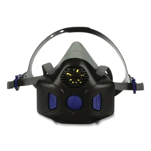 Secure Click Half Facepiece Reusable Respirator, Medium, Gas/Vapor, with Speaking Diaphragm, Silicone/Nylon Secure Click Half Facepiece Reusable Respirator, Medium, Gas/Vapor, with Speaking Diaphragm, Silicone/Nylon