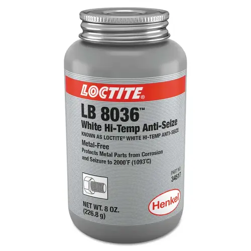 White High-Temp Anti-Seize, 8 oz Bottle White High-Temp Anti-Seize, 8 oz Bottle