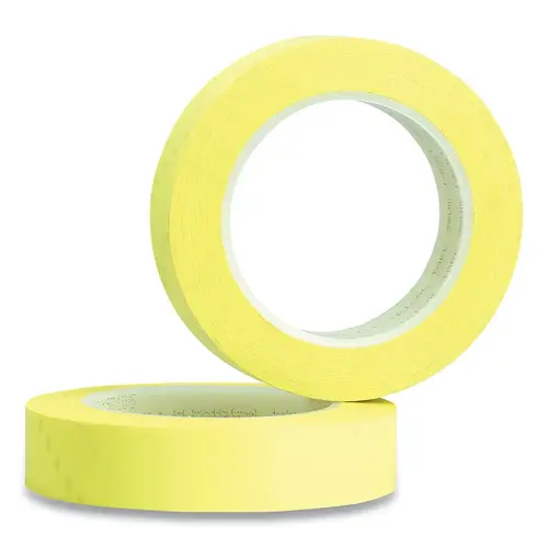 Polyester Film Electrical Tape, 74, 1 in W x 72 yd L, 0.8 mil Thick, Yellow