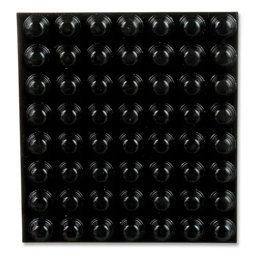 Bumpon Protective Product, SJ5003, Circular Hemishpere, Polyurethane, 0.44 in L x 0.2 in W x 0.2 in, Black