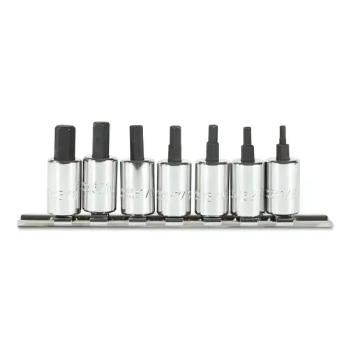 7 Piece Short Hex Bit Socket Sets, 3/8 in 7 Piece Short Hex Bit Socket Sets, 3/8 in